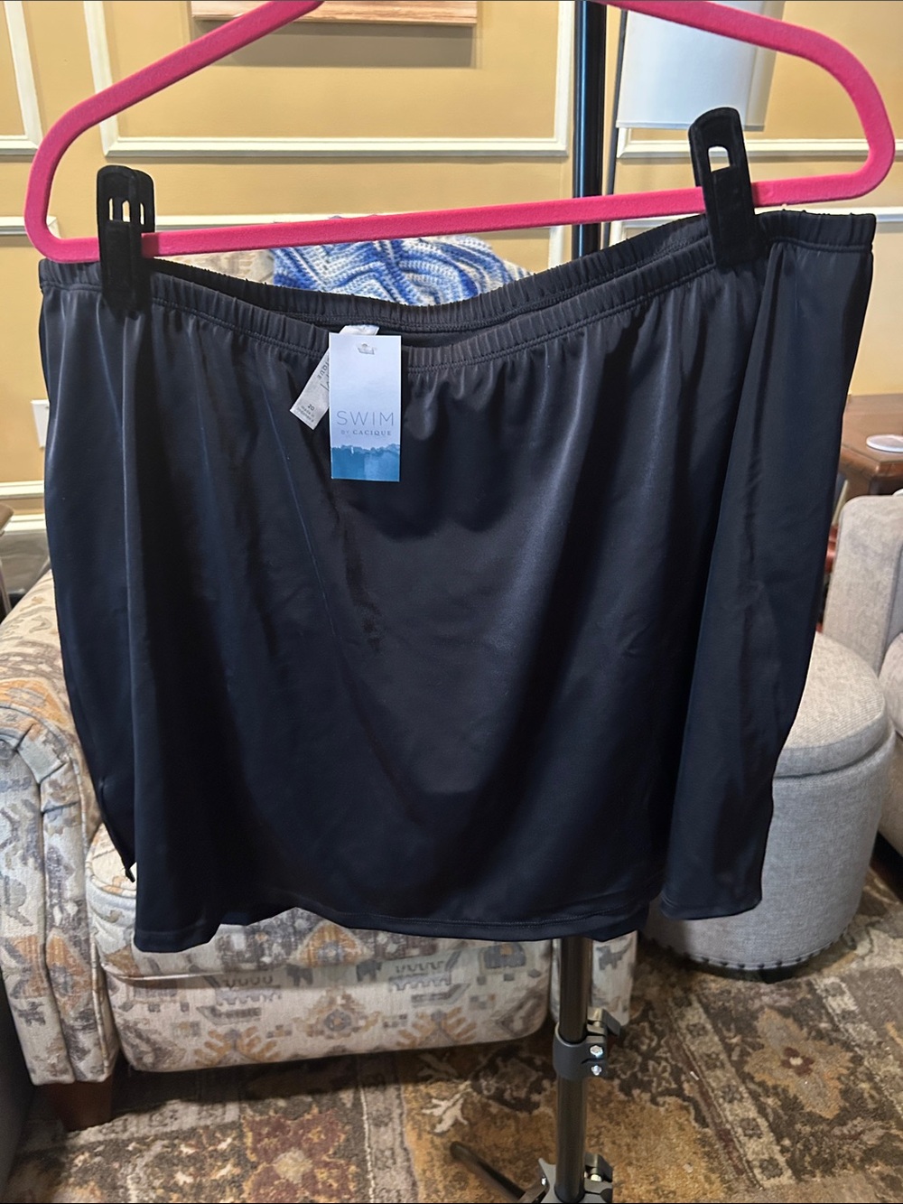 Cacique Black Swim Skirt Coverup
